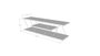 Hanah Home Soporte TV Canaz v2 Anthracite Gris, Tablero Partículas Melamina Metal, 120x33x33cm